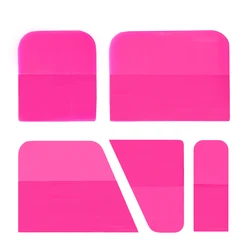 PPF Scraper Green Pink Squeegee Carbon Fiber Vinyl Wrapping TPU Rubber Squeegee Car Film Sticker Detailing Window Tint Tool T21