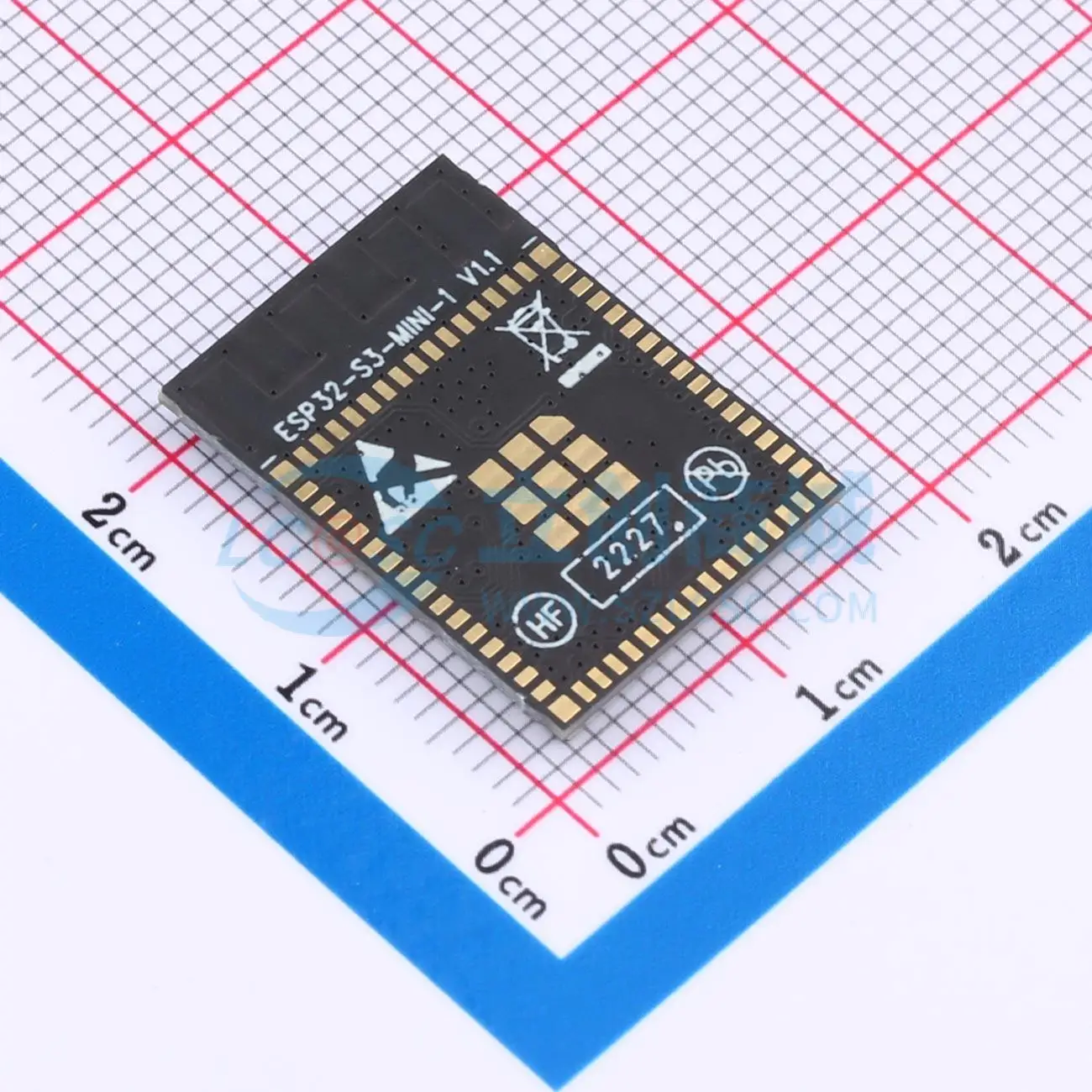 3pcs ESP32-S3-MINI-1-N8 SMD ESP32-S3FN8chip Bluetooth5.0 SPI I2S USB I2C UART WiFi Wireless Module for Smart Home System
