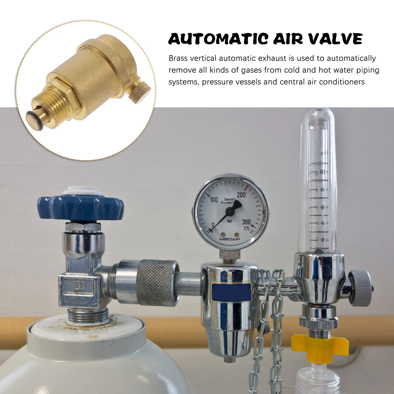 

1Pcs Brass Automatic Exhaust Valve High Pressure Resistance for Hot Water Heating System Stainless Steel Filter Air Vent Valve