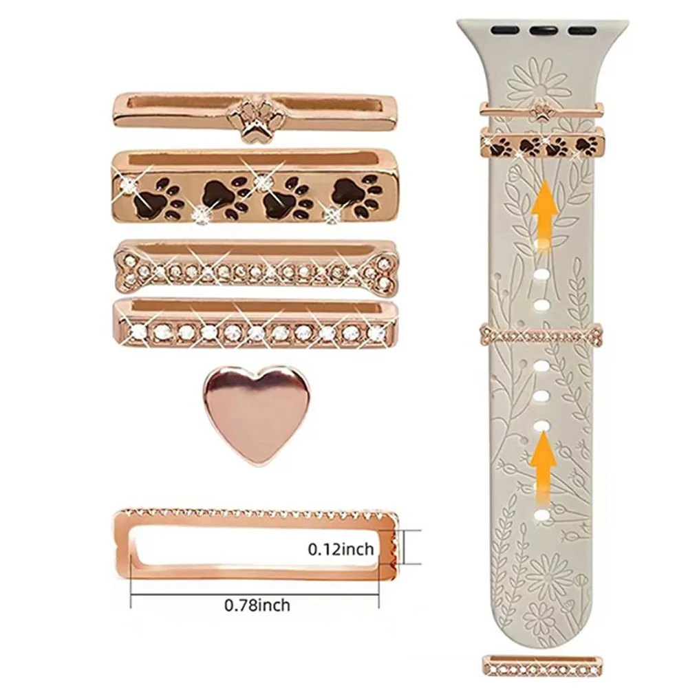 Creative Brooch Bracelet Decorative Ring Watch Band Ornament Strap Accessories Wristbelt Charms