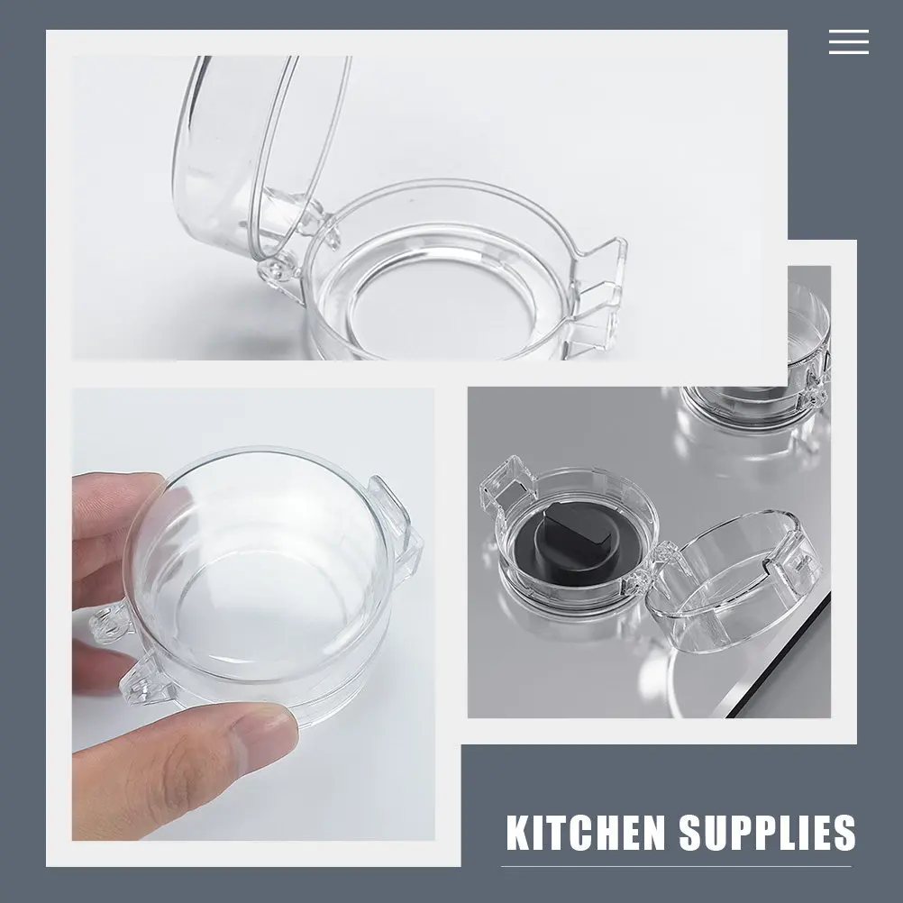 4pcs 가스 보호 커버 Abs 스토브 손잡이 커버 주방 스토브 손잡이 보호대에 적합한 유니버설 어린이 안전 가드 주방