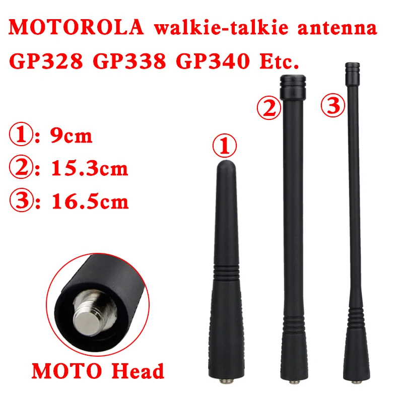 

1PCS UHF 400-470mhz 350MHz Short Antenna for Motorola gp68 ht750 GP328 GP340 GP328 GP338GP344 GP380 Walkie Talkie Two Way Radio