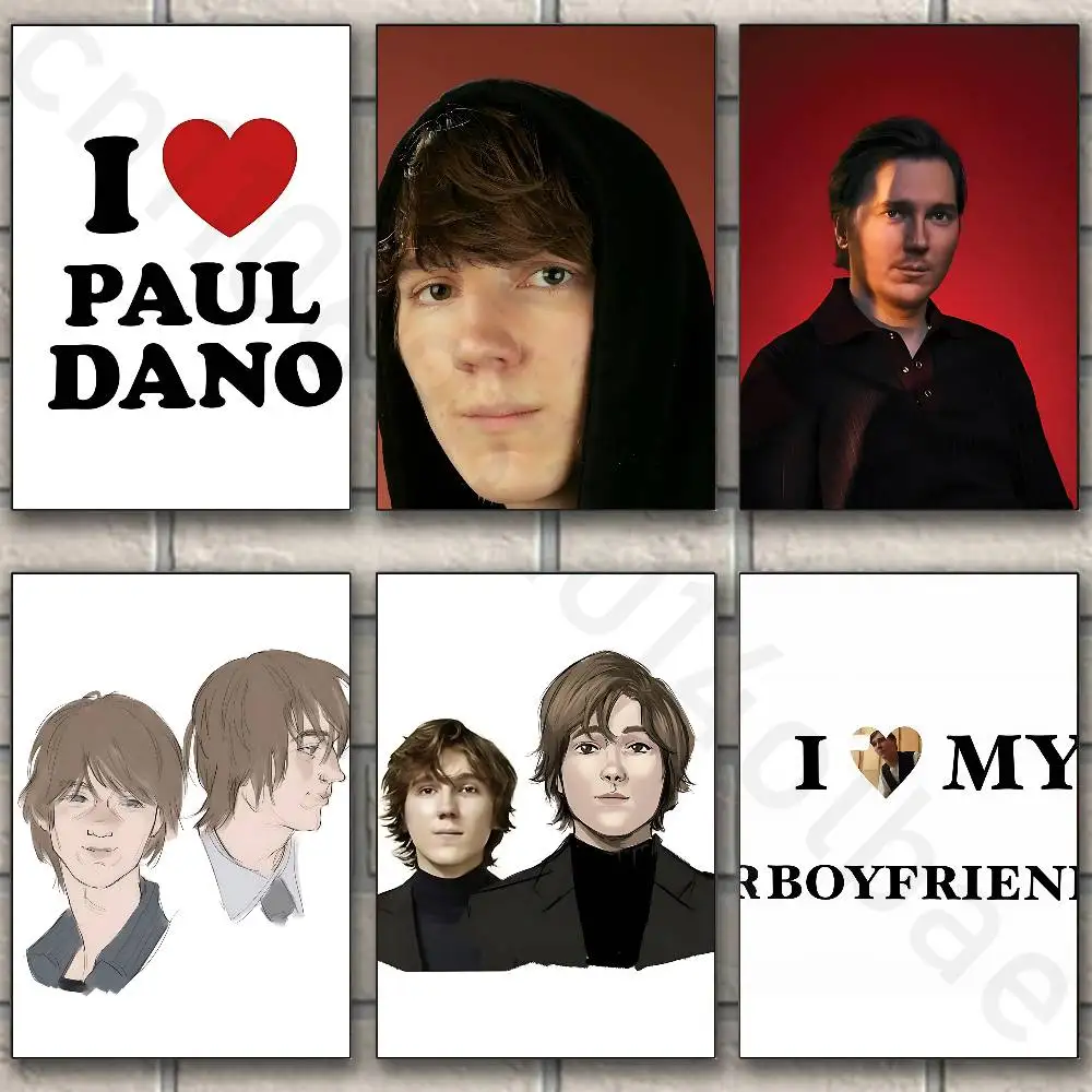 l I Love Paul Dano new group Poster HD home decor sticky wall waterproof home living room bar aesthetic decor