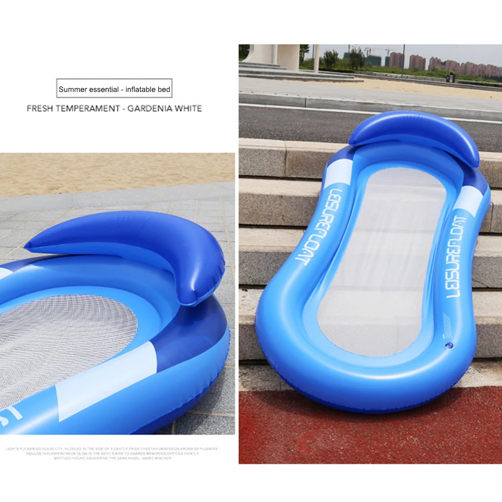 Inflatable Women Air Mattress Water Hammock Floating Swimming Pool Mattress Party Lounge Bed Beach Sports Recliner Recreation image 3
