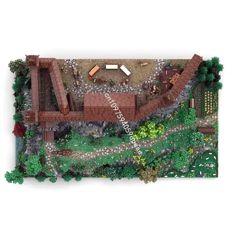 Nuovo 81209 Pz Moc Europeo Medievale Street View Castello Hohengerold Puzzle Personalizzato Modello Fai Da Te Idee Creative Giocattolo Del Capretto Regalo Di Compleanno