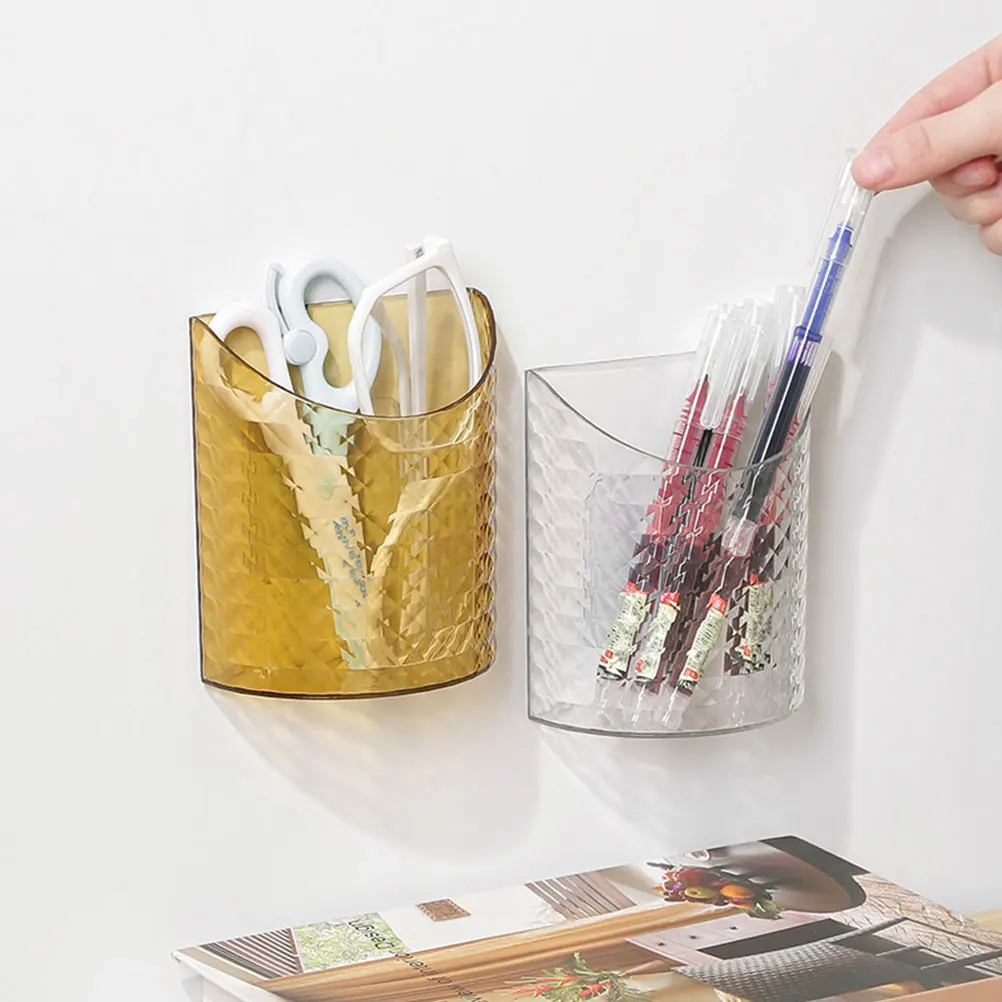 

6Pcs Remote Holder Wall Mount Mobile Phone Holder Stick on Wall Organizer Shelf for Bedroom Bathroom Bedside Charging Station