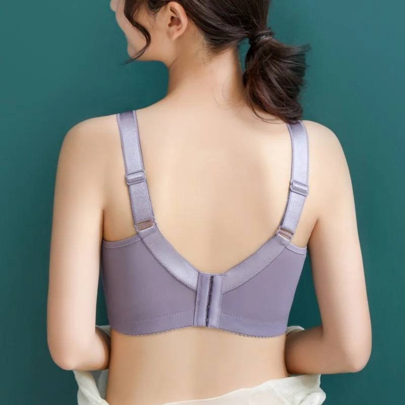 Bra without steel ring, thin design, large chest, small full cup, thin and large-sized bra, close to breasts