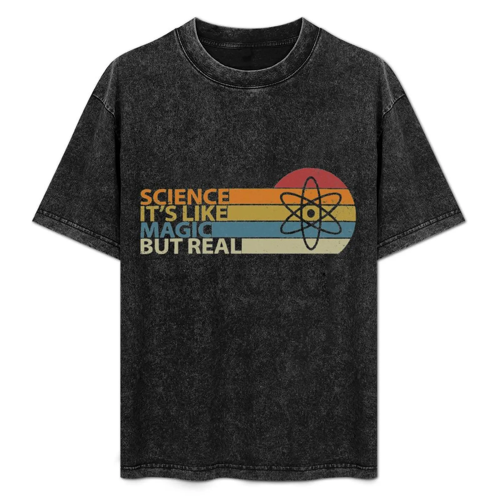 

Science Its Like Magic But Real T-Shirt Basic Solid Color Casual Tee Shirt