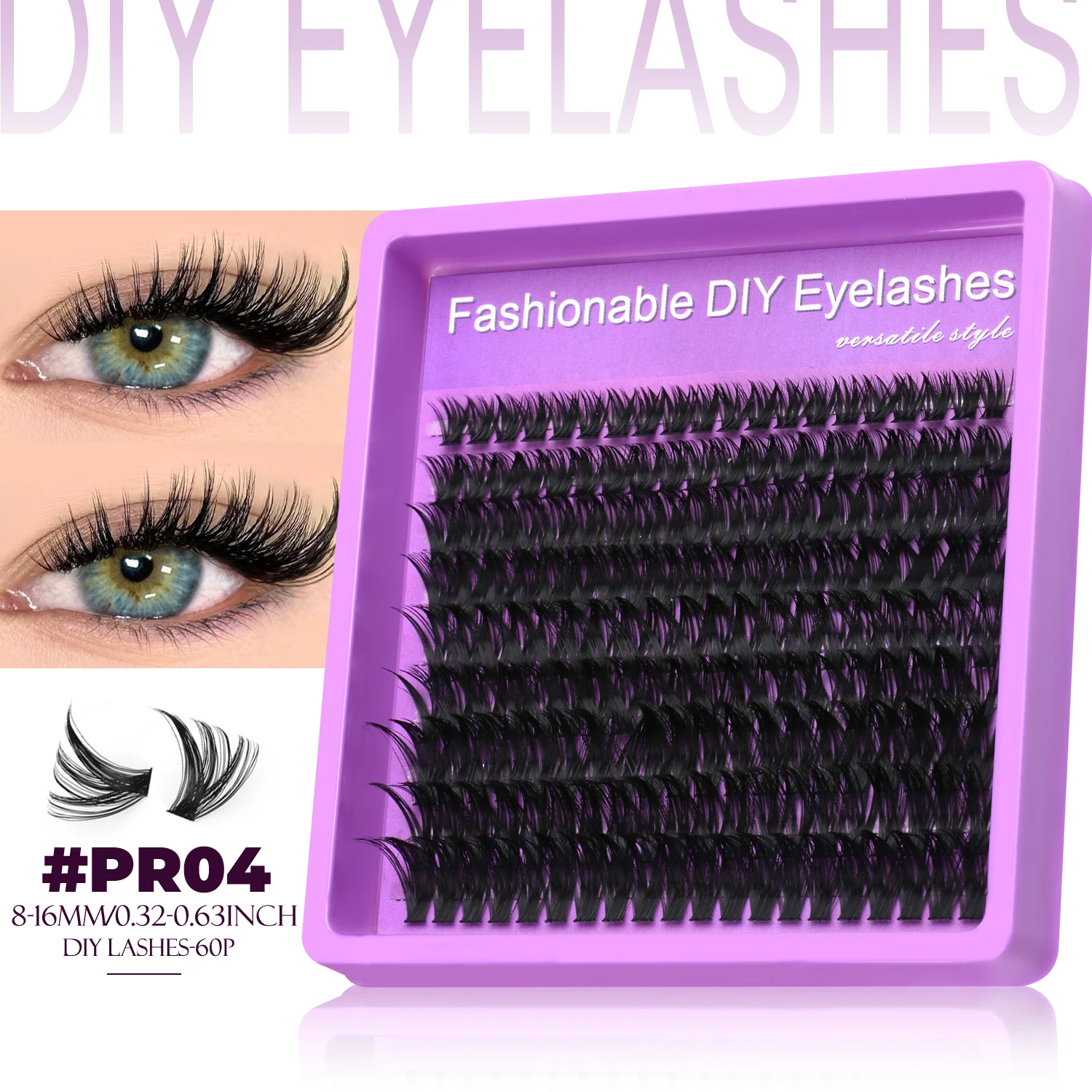 Fluffy Lash Clusters DIY Spiky Cluster Lashes