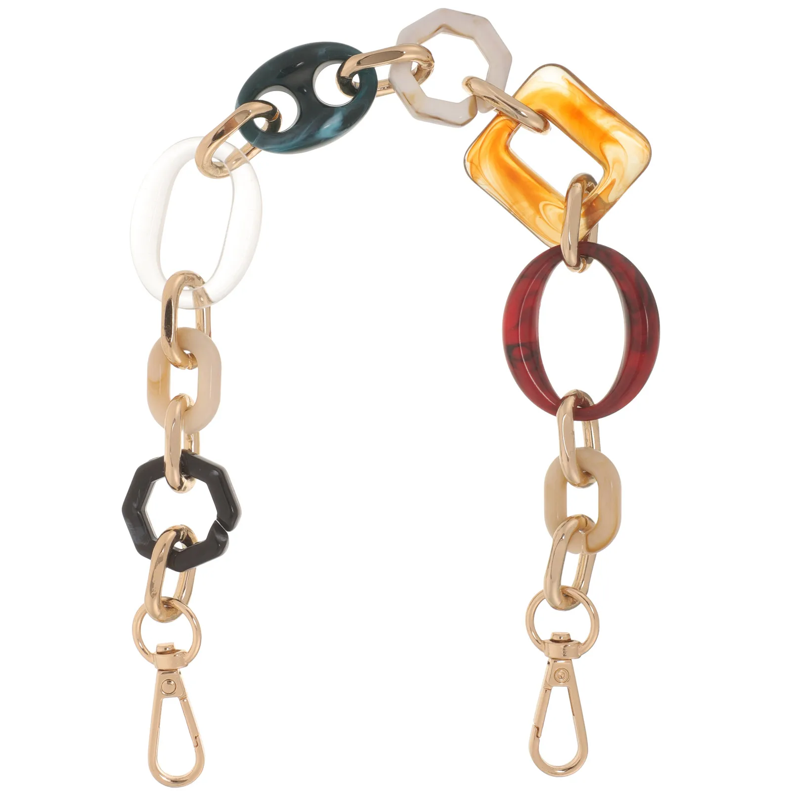

Resin Bag Strap Decoration Purse Handle Accessories Handbags Clutches Wallet Chain Replacement Bag Strap Decorative Resin Chain