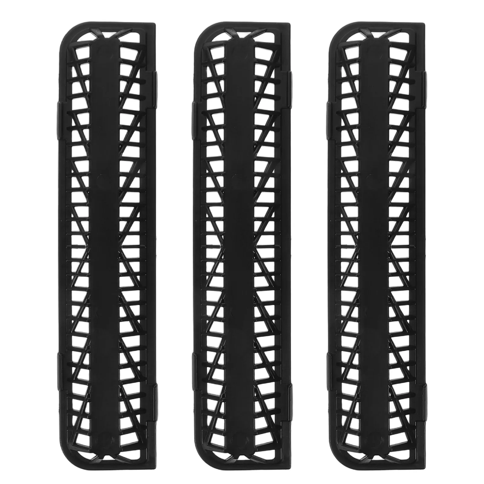 3 Pcs Car Rear Vent Grille Cover Center Tunnel AC Air Intake Inlet Debris/dust Shield Automobile Accessories