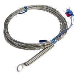 FTARR01 PT100 typ 2m metalowy kabel ekranujący 6mm 5mm średnica otworu pierścień głowicy czujnik temperatury RTD