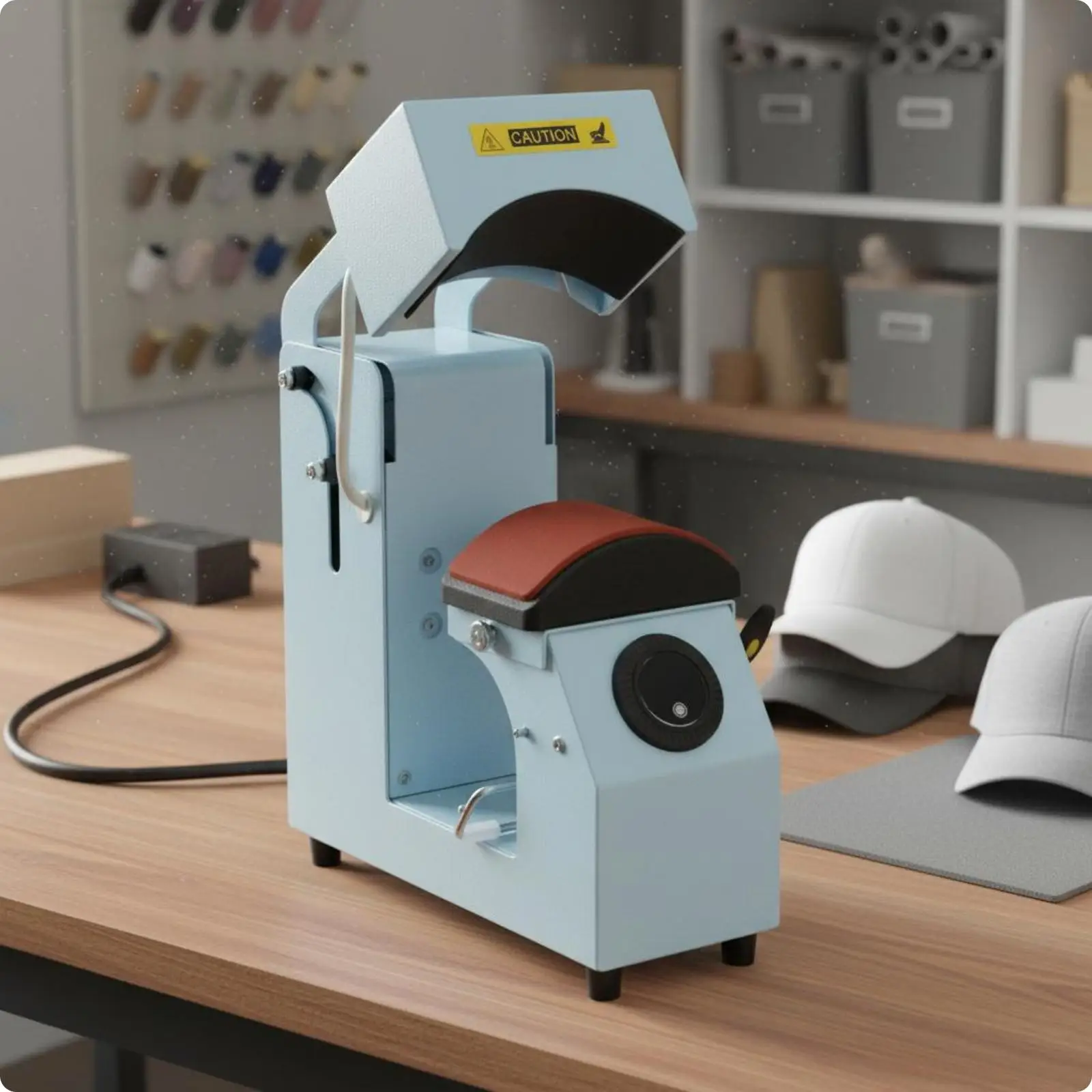 2 in 1 Cap Printer High Pressure Automatic Cap Heat Transfer Machine