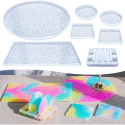 With Diamond Bottom Resin Tray Silicone Molds Epoxy Storage Tray MoldGypsum Concrete Mould DIY Clay Casting Tool  قوالب سيلكون