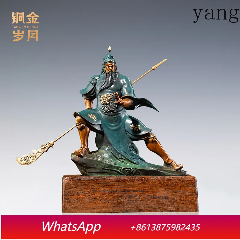 

LH Brass Ornament Guan Gong Wu Cai Shen Bronze Sculpture Company Offers Bronze Statues