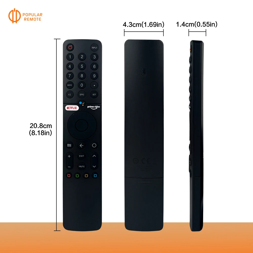 Replacement Voice Remote Control Suitable for Xiaomi Smart TV 32 Inch L32M6-6AEU L43M6-6AEU L50M6-6AEU Voice Remote XMRM-19