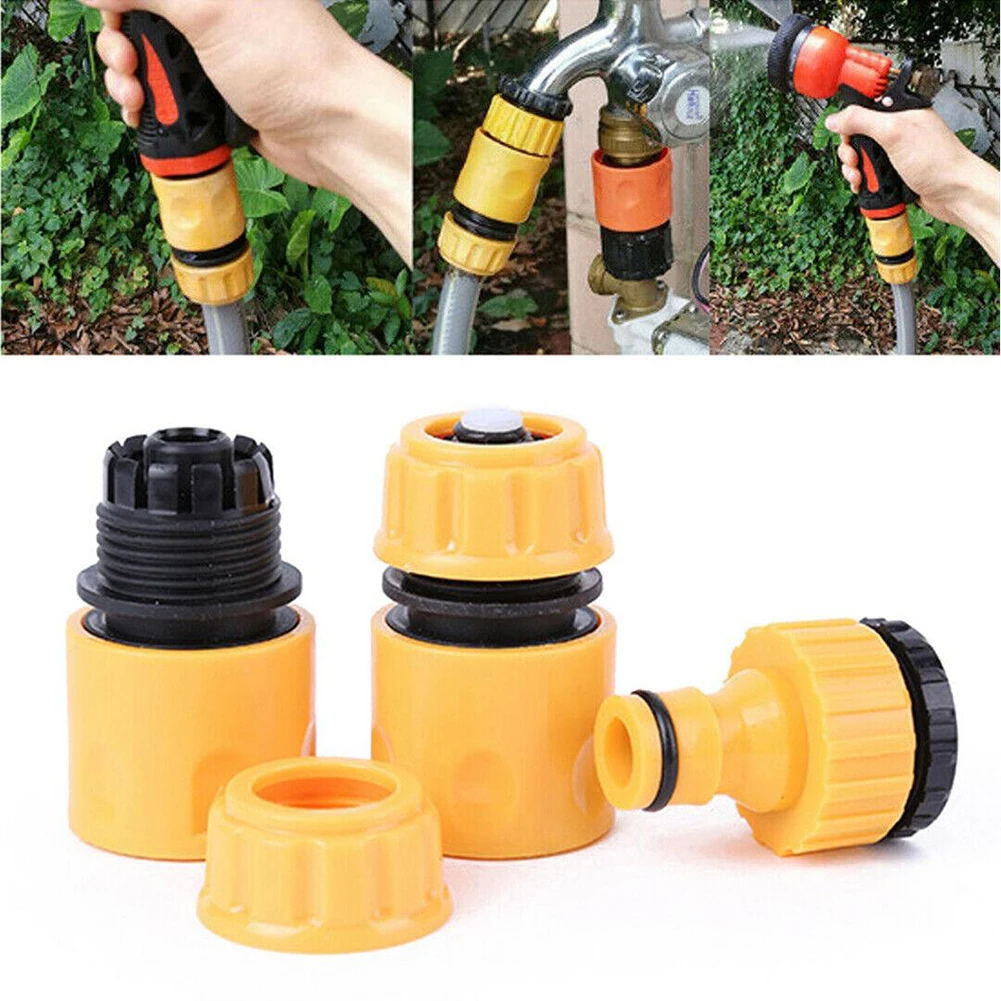 

Hose Pipe Tab Connectors Garden Water Hose Pipe Tap Connector Kit Made From Durable ABS Plastic Easy To Install And Use