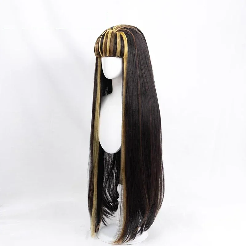 Monster High Cleo De Nile Cosplay Wig Long Hair Props Movie Woman Role Play Performance Halloween Christmas Carnival