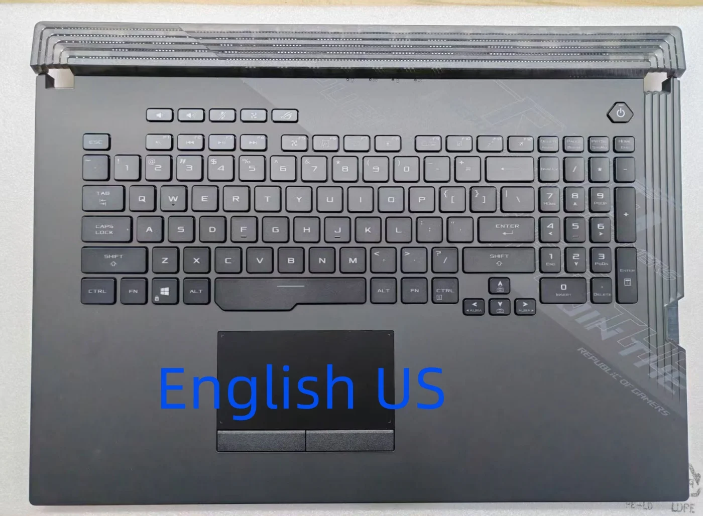 

100% новая клавиатура для Asus ROG Strix Scar 17 G732, RGB подсветка, упор для рук, корпус