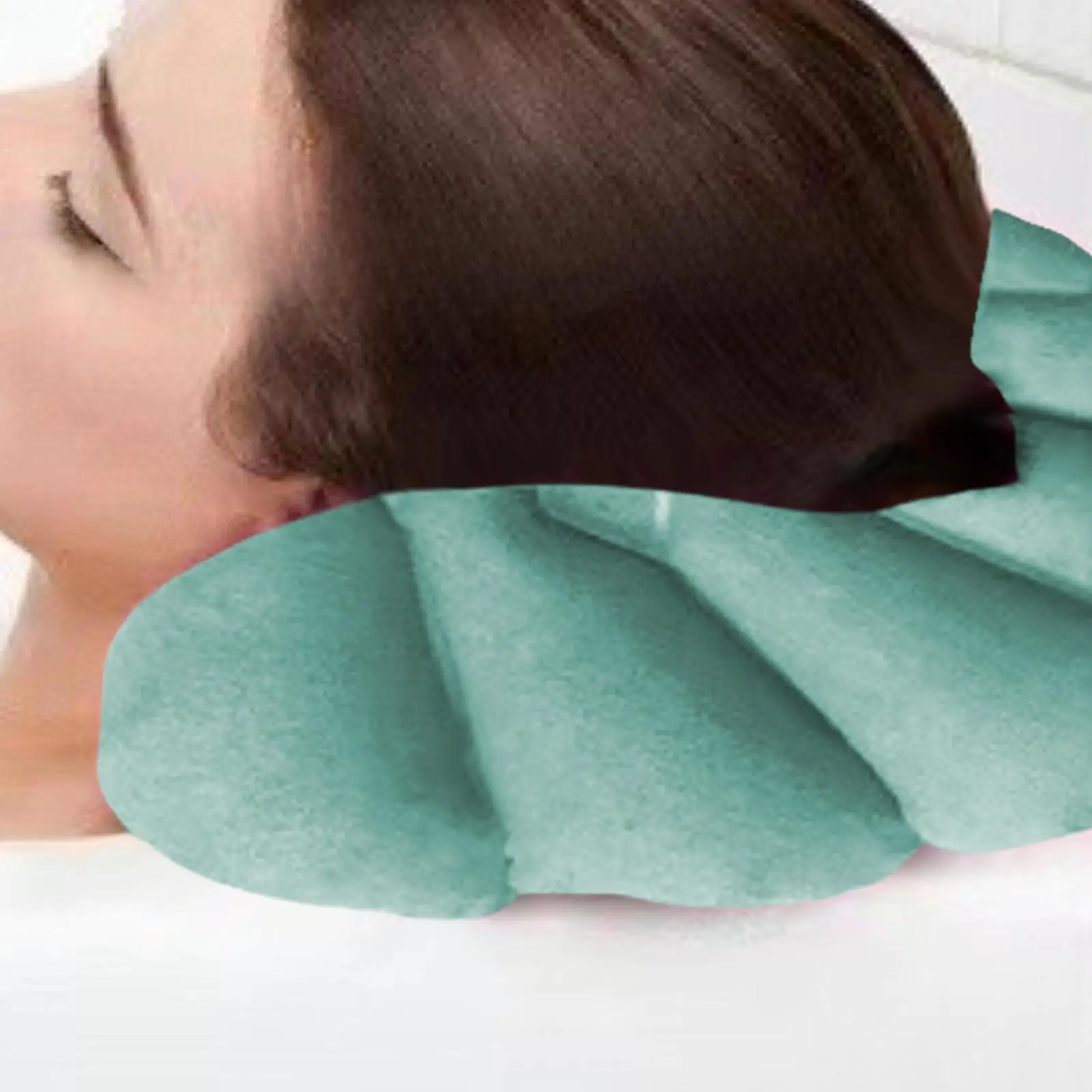 2-5pack Inflatable Bath Pillow Nonslip Waterproof Shell Shaped for Bathroom Home