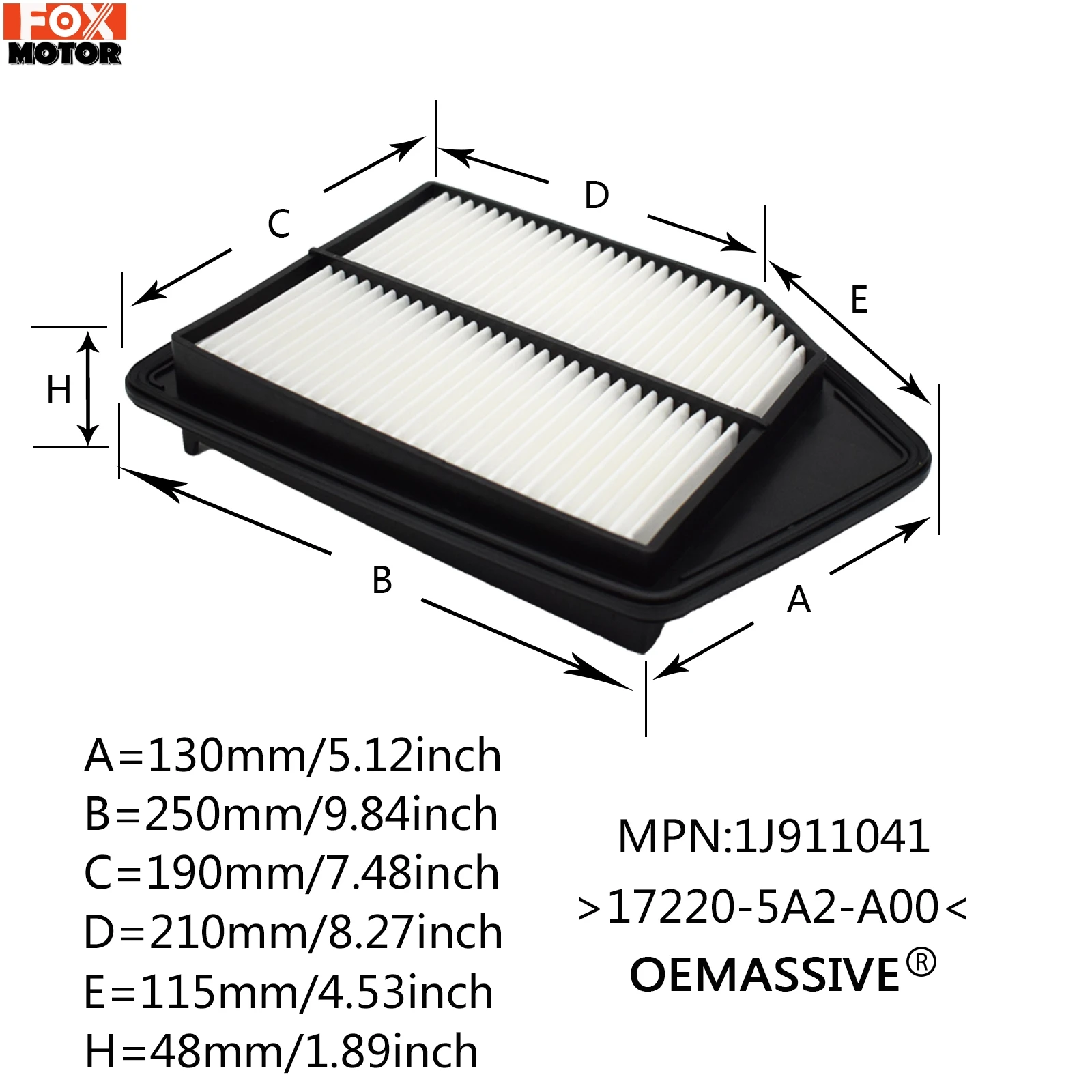 3 Chiếc Xe Ô Tô Các Phần Phụ Kiện Nguyên Tố Động Cơ 17220-5A2-A00 Dành Cho Xe Honda Accord 2013-2017 Quả Lắc Acura Túi Trống 2.4L Động Cơ 2015-2018