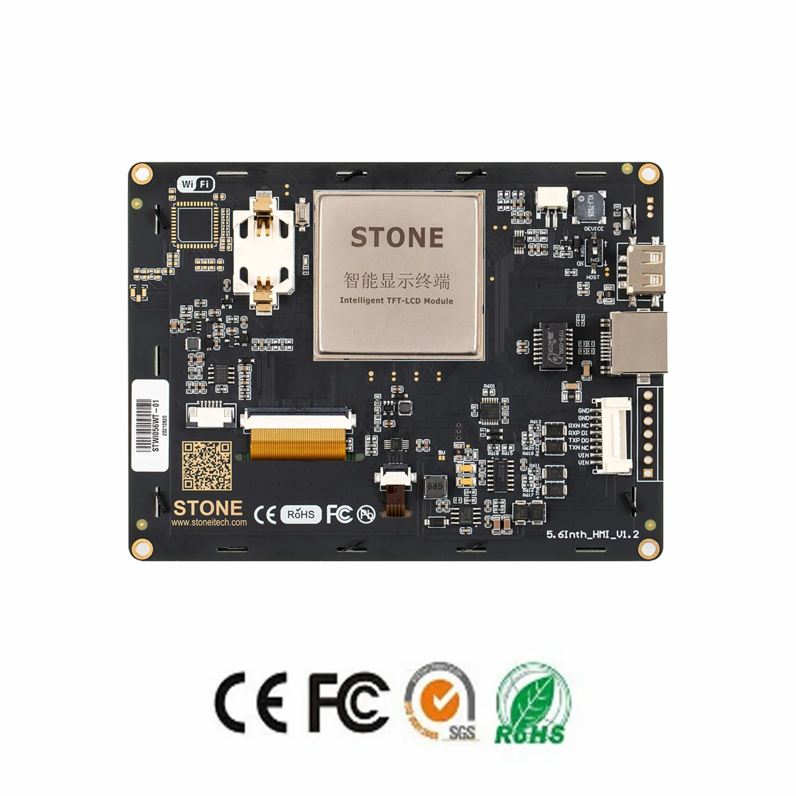 SCBRHMI Layar Sentuh Resistif LCD Pintar Modul Seri I Debug Simulator Gratis Operator Penugasan Pendukung