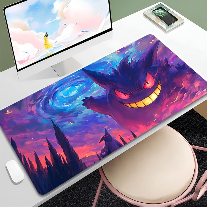 

Kawaii Mouse Pad P-Pokemons G-Gengars PC Decoration Rubber Mousepad Laptop Office Soft Table Mat Anime Keyboard Pads XXL Carpet