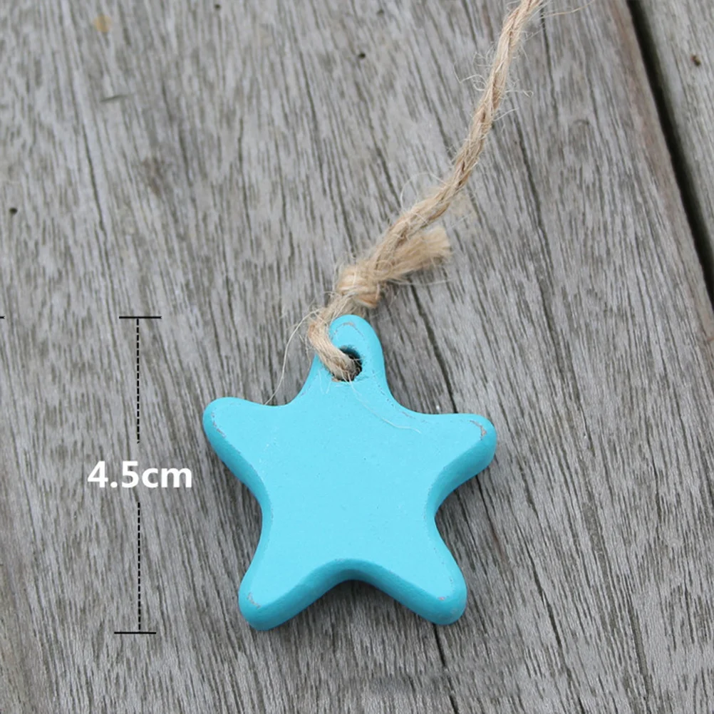 

6pcs Mini Net Fish Decor Mediterranean Sea Style Ornament For Home Room Office Wall Table Decoration Gift Idea Sea Star Resin