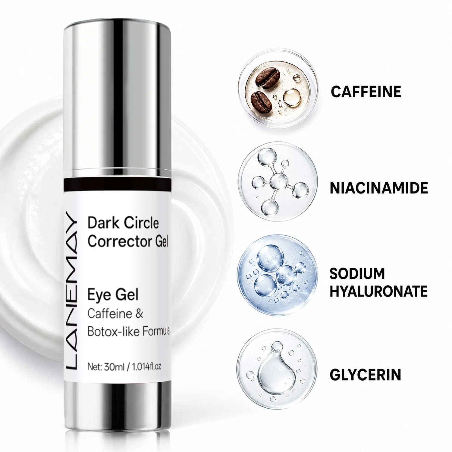 Dark Circle Corrector Gel – Reduces Puffiness & Brightens Under-Eye Skin Combat dark circles and fatigue .