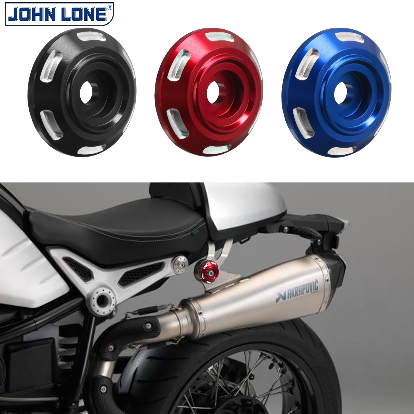 for BMW  RnineT R9T R12 R12nineT G/S  Exhaust Bracket Cover Plate Accessory Decorative Protective Cover Pure  Racer Scrambler