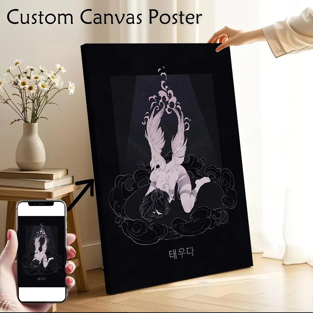 Agony Canvas Poster Customizable Pictures Wall Art Canvas Painting for Room Decorations Home and Decoration Decorative Picture