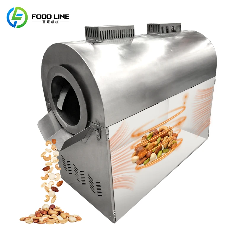 Customized 30KG Mini Multi-functional Roasting Machine Automatic Barley Coffee Bean Peanut Seed Roaster Commercial Grain
