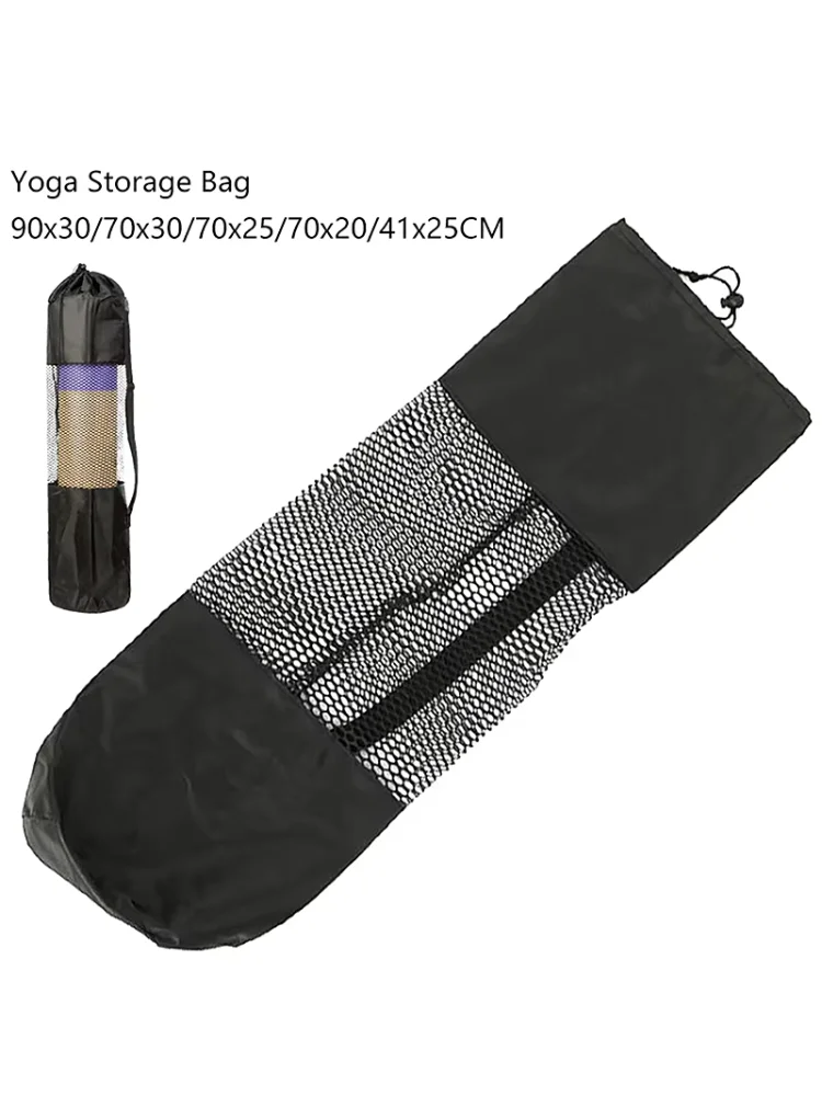 Yoga Mat Mesh Bag Thickened Oxford Cloth Pocket Yoga Mat Mesh Bag Backpack Convenient Mesh Yoga Mat Storage Home Fitness Bag