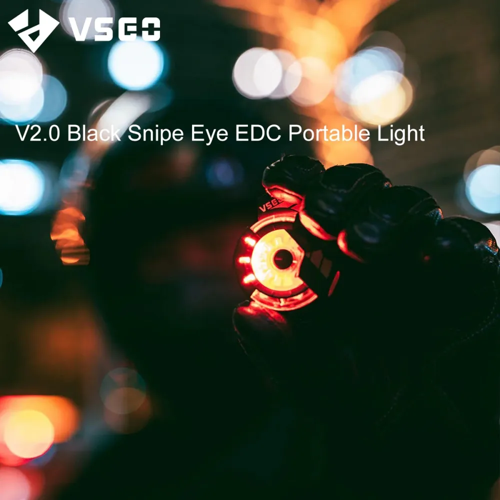 VSGO V2.0 Black Snipe Eye EDC Tragbare Leuchte IPX4 Outdoor-Reiselaterne – Detail 1