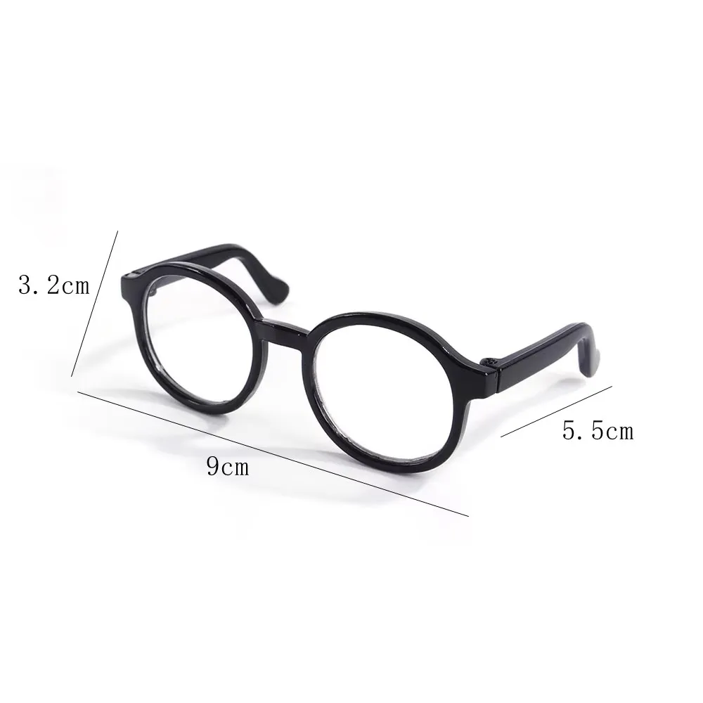 Pet Costume Glasses Photo Prop Round Plastic Eyewear Cats Dogs Halloween Birthday Decorative Non-Functional Accessory
