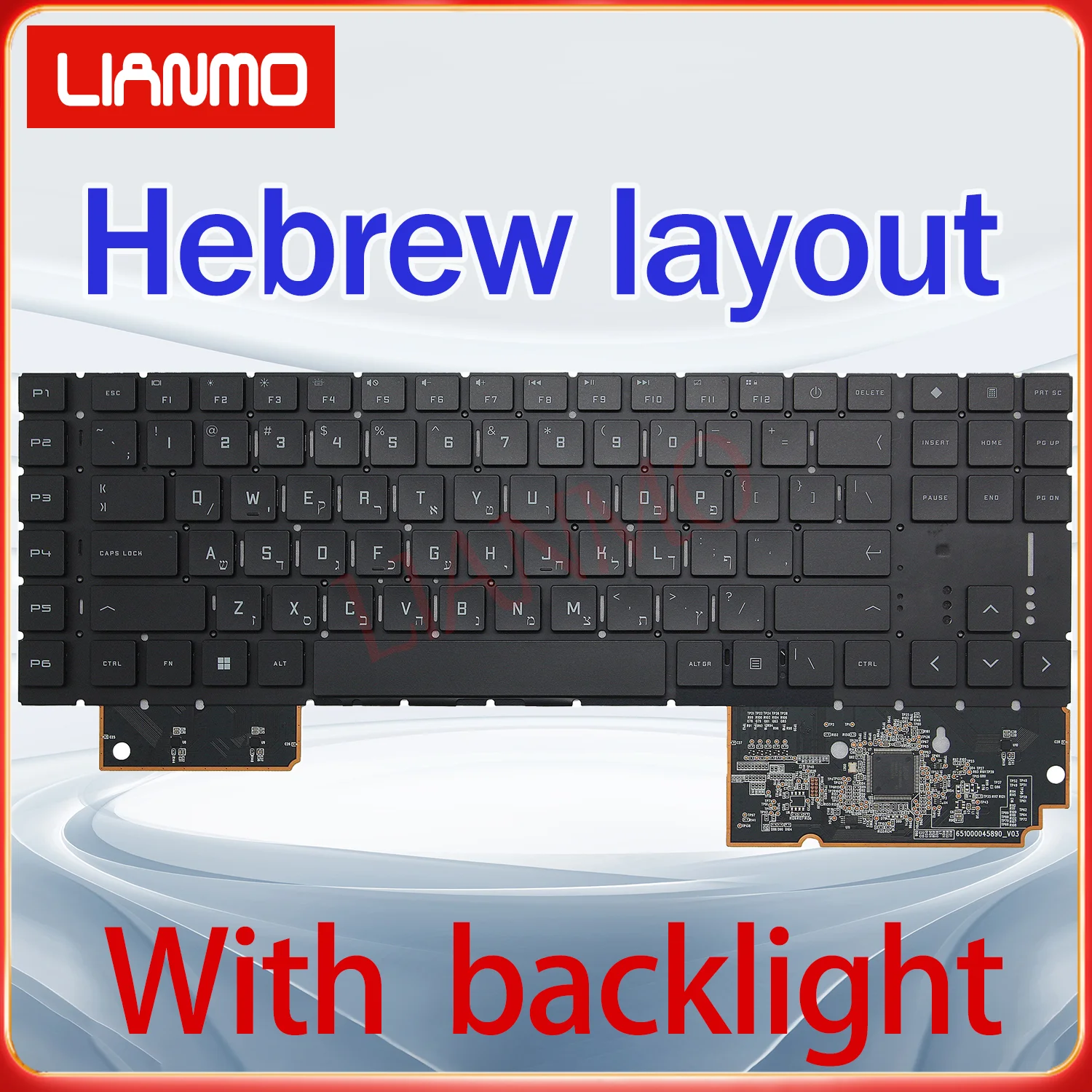 Czechoslovak/Hebrew/Hungarian/Italian/ Korean/US layout for HP TPN-Q266 Omen 7/8 PLUS 17-CK1001/1002 17-CM backlight keyboard