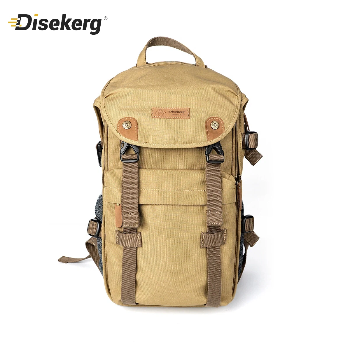 Disekerg 22L Vintage Camera Backpack Shockproof 900D Polyester Bag With Rain Cover For Canon Nikon Sony DSLR Mirrorless Camera