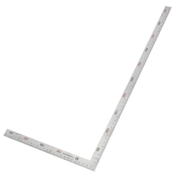 Righello ad angolo retto 250x500mm più spesso 1mm 90 gradi per righello in acciaio inossidabile per ufficio per la lavorazione del legno