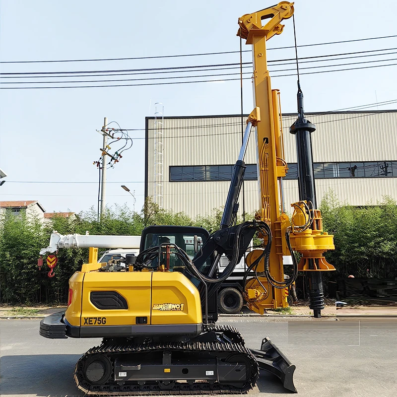 เครื่องเจาะเสาเข็มไฮดรอลิกแบบห - Heavy Equipment Drilling Rig บทวิจารณ์และราคา