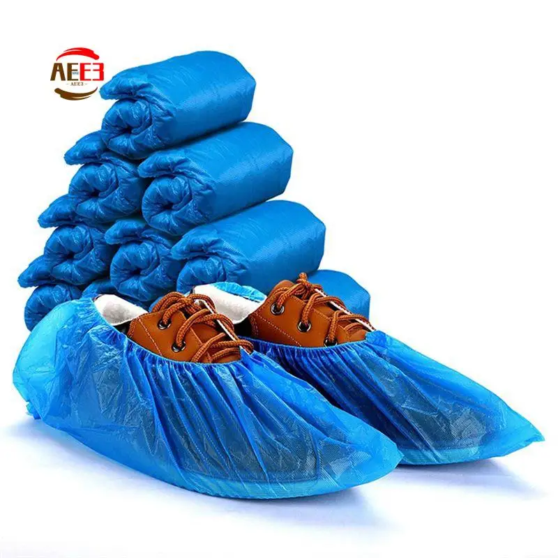 

AEE3-Thicken Anti Slip Disposable Shoe Covers Waterproof Overshoes Dustproof Reusable Boot Cover Dispense 4.5G