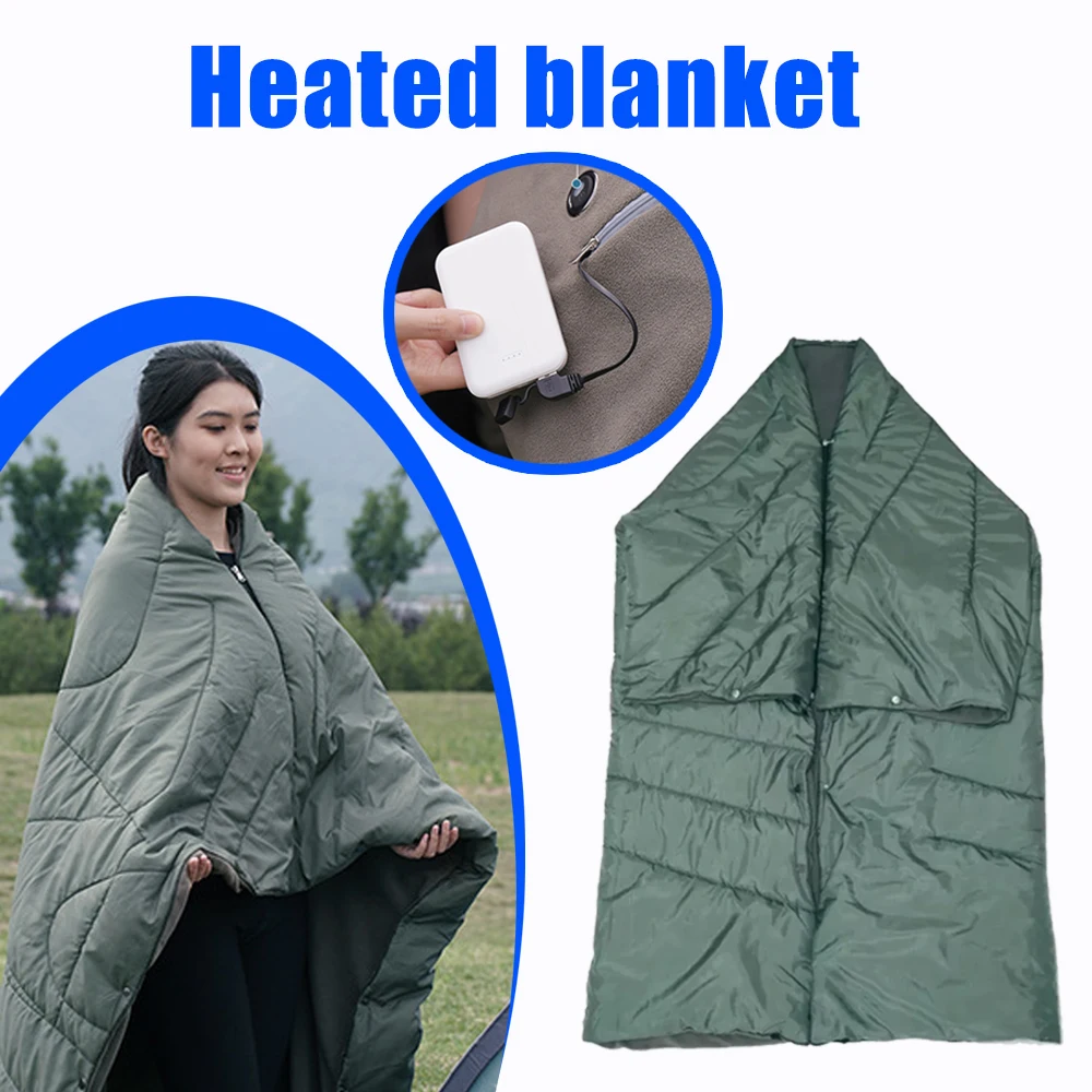 

Electric Blanket Graphene Material Three Intelligent Temperature Settings Six Heating Zones Electric Heated Shawl/blanket 1 Pcs