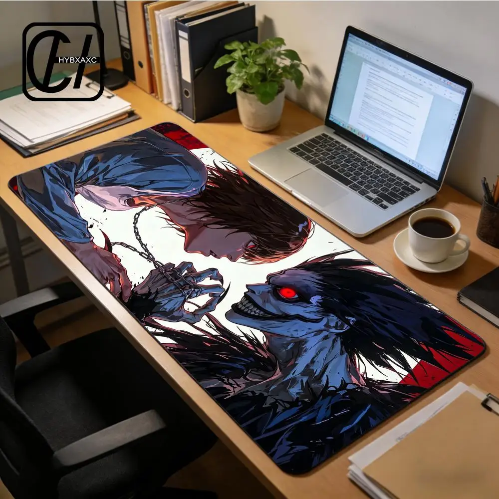 Anime D-Death Note Mouse Pad Large Keyboard Light Yagami Mouse Desk Pad XXL Non-Slip Rubber Gaming Pad Laptop Mouse Carpet XAXC