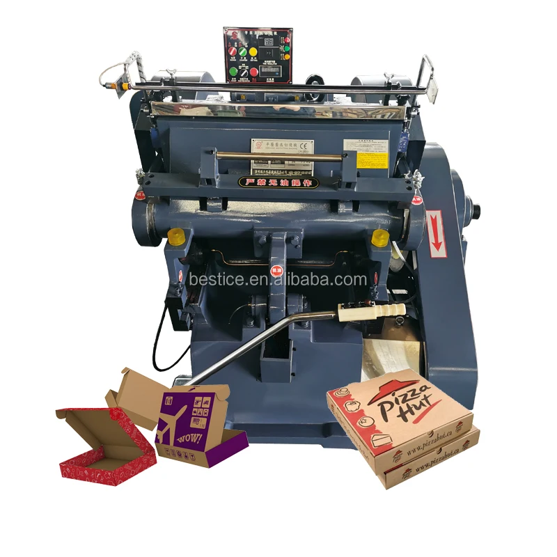 ML-750 Steel Rule Plate Die Cutting Creasing Embossing Machine for Cardboard Good Service for Flat Envelope Paper Cup Carton Box
