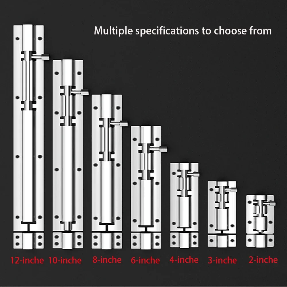 1 قطعة الفولاذ المقاوم للصدأ السلامة المفصلي قفل Soor قفل انزلاق قفل باب خزانة الملابس قفل الترباس اكسسوارات أثاث أجهزة الديكور
