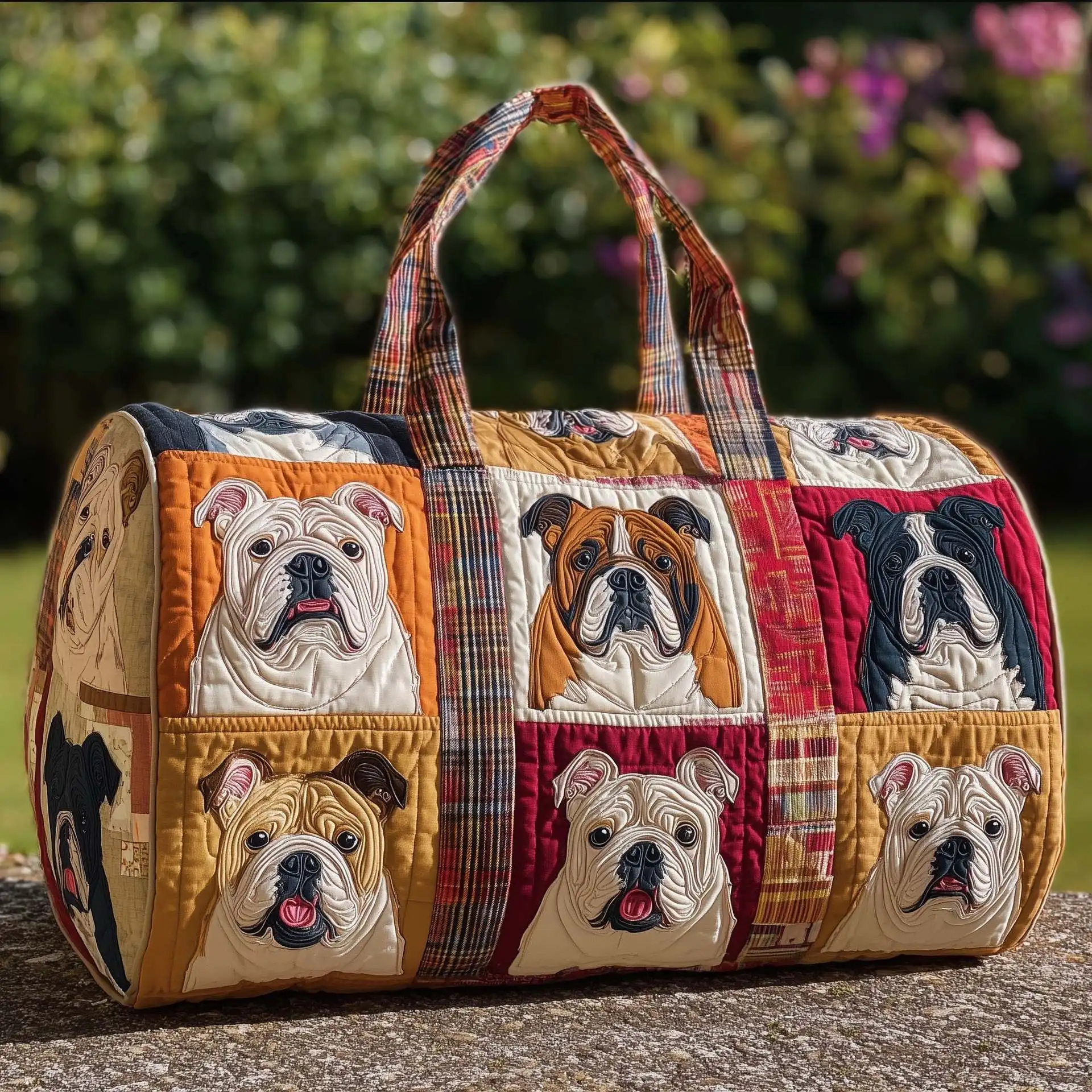 

3D Printed Quilted Bags cute dog Personalized Gifts Bags Handbag Tote Bag Custom Training Travel Bag Beach Hiking Camping