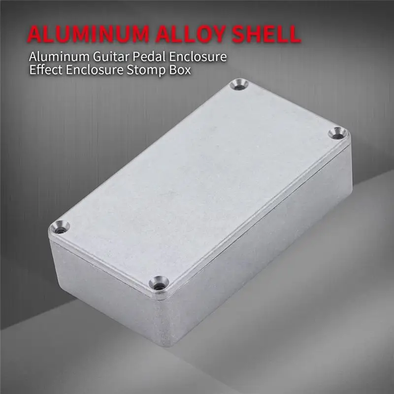 -[Cilae-17R] 5PCS Guitar Effect Pedal Enclosure 1590B Aluminum Diecast Stomp Box Toggle Switch Box Case