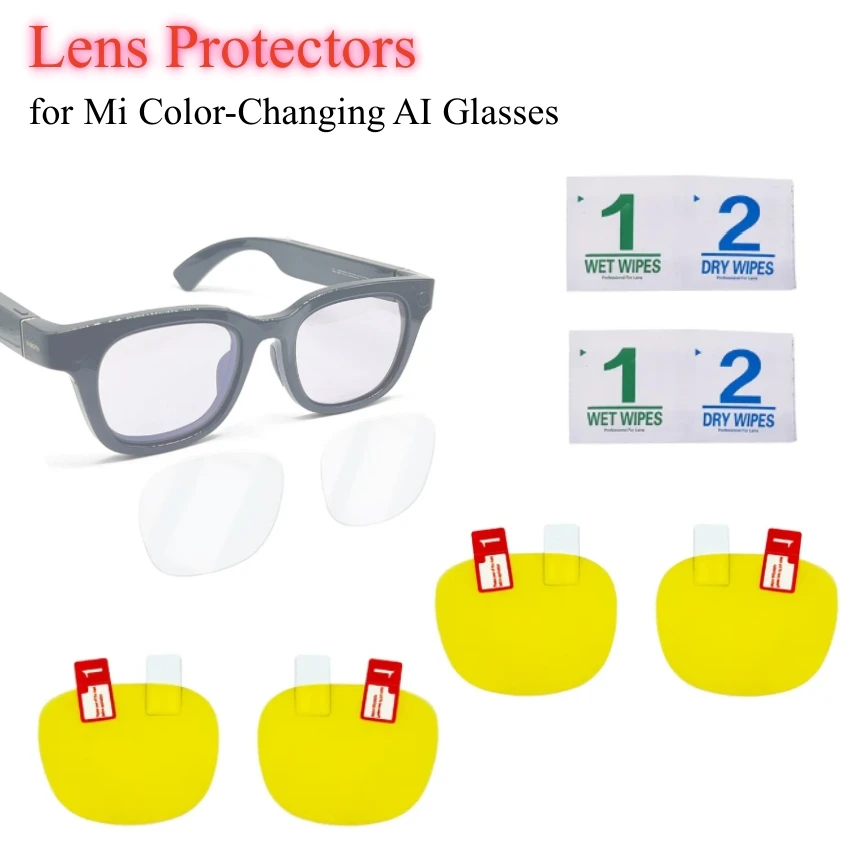 TPU AI Smart Lens Film for Mi Color-Changing AI Glasses TPU Protective Film HD Eyeglass Screen Protector Accessories