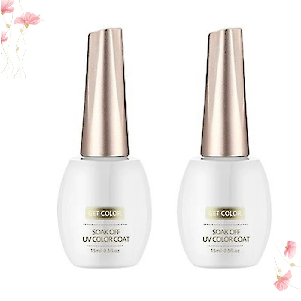 2 pezzi smalto gel per unghie senza lavaggio forniture per manicure di bellezza ad alta lucentezza a lunga durata smalto gel UV forniture per manicure per nail art