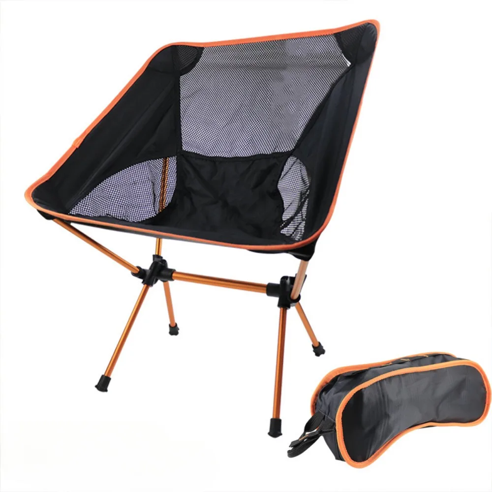 Outdoor Moon Chair Camping Camping Folding Chair Portable Lazy Back Chair Light Aluminum Folding Chair