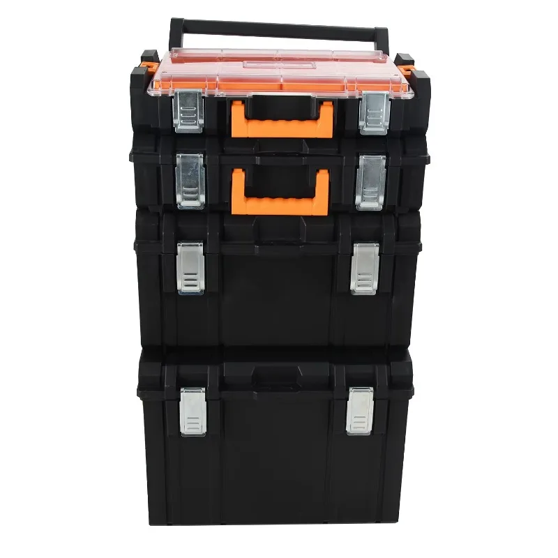 Improved PP Mobile Repair Wheel Toolbox Rolling Wheel Stacking Storage Toolbox